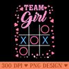 Fun Gender Reveal Baby Shower Party Team Girl Men  Premium - Design PNG template - Unique And Exclusive Designs