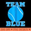 TEAM BLUE Gender Reveal Team Tennis Ball - Vector PNG Clipart - Eco Friendly And Sustainable