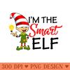 Smart Elf matching family group Christmas gift for men women Premium - Ready To Print PNG Designs - Stunning Sublimation Graphics