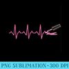 Nail Polish Heartbeat Nail Technician - Printable PNG Graphics - Perfect for Sublimation Art
