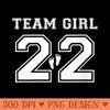 s Team Girl 2022 Gender Reveal Pink Baby Shower Adoption Party - Design PNG template - Stunning Sublimation Graphics