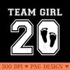s Team Girl 2020 Gender Reveal Pink Baby Shower Adoption Party - High Resolution PNG Designs - Quick And Seamless Download Process
