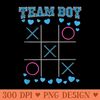 Cute Gender Reveal Baby Shower Party Team Men - Ready To Print PNG Designs - Spice Up Your Sublimation Projects