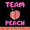 Team Peach Funny Team Girl Gender Reveal Baby Shower Party - Exclusive PNG designs - Easy To Print And User Friendly Designs
