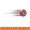 Marvel Captain America Shield Glitch Stripes - PNG download for graphic design - Versatile And Customizable Designs