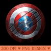 Marvel Captain America Shield with Black Panther Claw Slash - PNG download - Perfect for Personalization