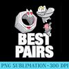 Cool Bolt & Nut Best Pair Funny Cartoon Illustration Graphic - Digital PNG Downloads - Create with Confidence