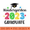 Class of 2023 Kindergarten Girls Graduation - High Quality PNG download - Perfect for Personalization