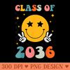 Class Of 2036 Grow With Me First Day Kindergarten Girls - Vector PNG download - Bold & Eye Catching