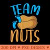 Team Nuts Team Baby Shower Party Funny Gender Reveal - PNG Templates - Perfect for Personalization