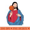 Jesus Basketball Cute Baller Sports Lover Christian - Printable PNG Graphics - Revolutionize Your Designs