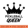 PickleBall Queen I Love Pickle Ball Player Pickleball Queen - Sublimation PNG Designs - Perfect for Creative Projects