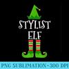 Stylist Elf - Funny Hair Nail fashion Christmas T - Mug Sublimation PNG - Perfect for Sublimation Mastery