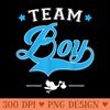 Team Gender Reveal Baby Shower Party - PNG download - Perfect for Creative Projects