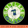 Defunct 70s Salt Lake Gulls Baseball - Sublimation PNG Designs - Premium Quality PNG Artwork