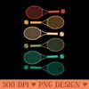 Retro Tennis Racket  Vintage Tennis Balls  Tennis Player - PNG clipart download - Spice Up Your Sublimation Projects