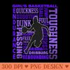 Girls Basketball Terms Passion Purple - PNG design assets - Trendsetting And Modern Collections