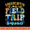 Fish Aquarium Kindergarten Field Trip Squad Teacher Student - Unique PNG Artwork - Spice Up Your Sublimation Projects