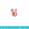 Cute Axolotl Lover Snaxolotl Kawaii Axolotl Food Sweets - Sublimation PNG Designs - Unlock Vibrant Sublimation Designs