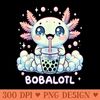 Axolotl Bubble Tea Anime Kawaii Cute Axolotl - High Quality PNG Clipart - Versatile And Customizable Designs