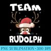 Team Rudolph Funny Xmas Reindeer Deer Lover Design - High Quality PNG Artwork - Trendsetting And Modern Collections