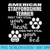 American Staffordshire Terrier Quote Dog Paw Print - High Quality PNG Artwork - Boost Your Success with this Inspirational PNG Download