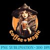Magical Witch Coffee Magic Halloween Fall Hot Drink Caffeine - High Resolution PNG Picture - Trendsetting And Modern Collections