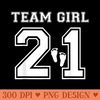 Team Girl 2021 Gender Reveal Pink Baby Shower Adoption Party - Sublimation PNG Designs - Instant Access To Downloadable Files