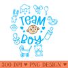 Baby Shower Party Favors For Team Gender Reveal - High Resolution PNG Designs - Versatile And Customizable Designs