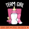 Team Girl Pink Funny Gender Reveal Baby Shower Party Family - Modern PNG designs - Stunning Sublimation Graphics