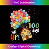 100 Days Are Up Funny 100 Days of School Balloon House - Sophisticated PNG Sublimation File - Animate Your Creative Concepts