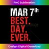 7th March Anniversary Bachelor Party Wedding Birthday Gift - Sublimation-Optimized PNG File - Immerse in Creativity with Every Design