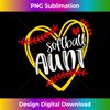 Softball AUNT, Auntie, Softball, Softball Heart Tank Top - PNG Sublimation Digital Download