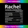 RACHEL Nutrition Personalized Name Funny Christmas Idea 2 - Stylish Sublimation Digital Download