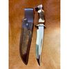 Stag Antler Bowie Knife Handmade Bowie Stag scales knife Full Tang Hunting Knife Stag Crown D2 Tool Steel Mirror Polish (4).jpg