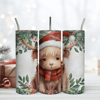 Christmas Baby Highland Cow Tumbler Wrap 20Oz Png.png