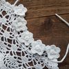 10Crochet cuffs bracelet Wedding lace blacelet Women's white ruffle cuffs.jpg