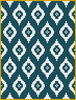 1. Blue eyes throw crochet pattern