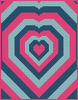 2. Loving Heart throw crochet pattern