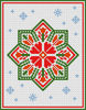 2. Christmas Flower throw crochet pattern