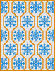 2. Christmas Snowflakes throw crochet pattern