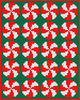 2. Christmas Peppermint throw crochet pattern