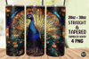 Peacock Stained Glass Tumbler Wrap 20oz.png