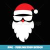 Santa Claus face motif - Decorative Sublimation PNG File