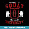 Squat University Vintage Varsity Fitness Gym Workout - Modern Sublimation PNG File