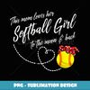 Funny Softball Gift Mom Women Pitcher Catcher Girls Lovers - Elegant Sublimation PNG Download