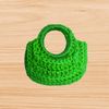 a crochet mini bag keychain