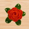 A crochet 3D flower pdf pattern