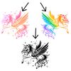 Colorful Alicorn Unicorn Pegasus Cricut Sublimation SVGPNG Digital Download for DIY Crafts.jpg
