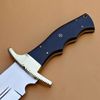 Mirror Polished Bowie Knife Full Tang Custom Handmade Bowie Knife Survival Out (5).jpg